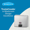 Bobrick B-4112 Commercial Soap Dispenser, Surface-Mounted, Manual-Push, Stainless Steel - 40 Oz