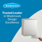 Bobrick B-2974 Automatic Commercial Paper Towel Dispenser, Surface-Mounted, Stainless Steel