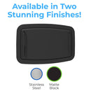 Bobrick KB310-SSRE-MBLK Horizontal Recessed SS BCS Matte Black Baby Changer