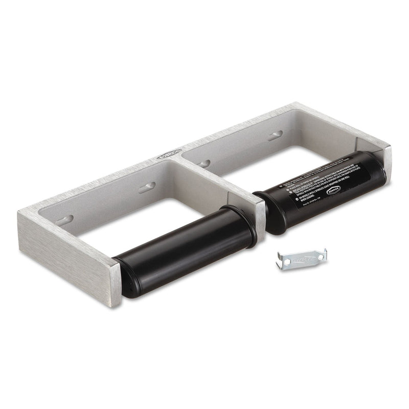 Bobrick B-2740 Commercial Double Roll Toilet Paper Dispenser, Surface-Mounted, Metal