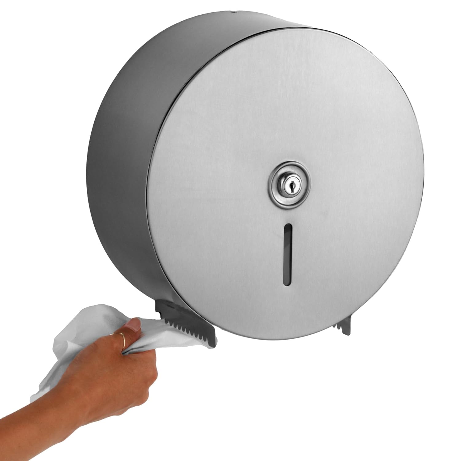 Bobrick B-2890 Commercial Toilet Paper Dispenser, Surface-Mounted, Stainless Steel w/ Satin Finish