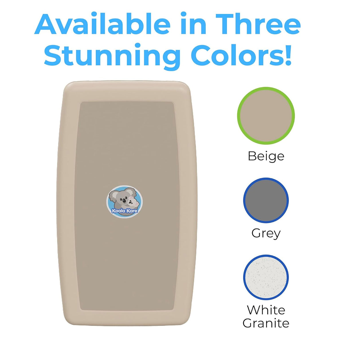 Koala Kare KB301-00 Beige Vertical Baby Changing Station, Surface-Mounted
