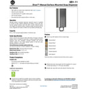 Bradley Elvari Series Foam Soap Dispenser - 40oz, Surface Mounted - 6B1-110073