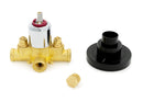 Zurn TPK7300-SS Temp-Gard III Tract Pack, 4-Port Valve Only with Tub Plug, Service Stops," and 1/2" Female NPT Threaded Connections