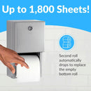 Bobrick B-2888 Commercial Toilet Paper Dispenser, Surface-Mounted, Stainless Steel w/ Satin Finish