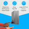Bobrick B-2111 Commercial Liquid Soap Dispenser, Surface-Mounted, Manual-Push, Stainless Steel - 40 Oz