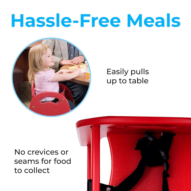 Koala Kare Designer High Chair (Red) Knockdown High Chair - KB105-03-KD