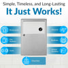 Bobrick B-254 Commercial Restroom Sanitary Napkin/Tampon Disposal, Surface-Mounted, Stainless Steel