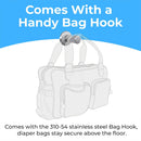 Bobrick KB310-SSRE-MBLK Horizontal Recessed SS BCS Matte Black Baby Changer