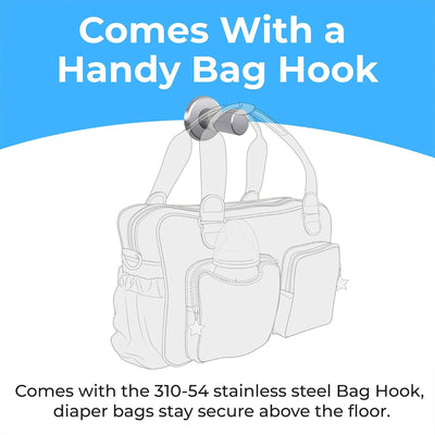 Bobrick KB310-SSRE-MBLK Horizontal Recessed SS BCS Matte Black Baby Changer