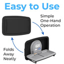 Bobrick KB310-SSRE-MBLK Horizontal Recessed SS BCS Matte Black Baby Changer