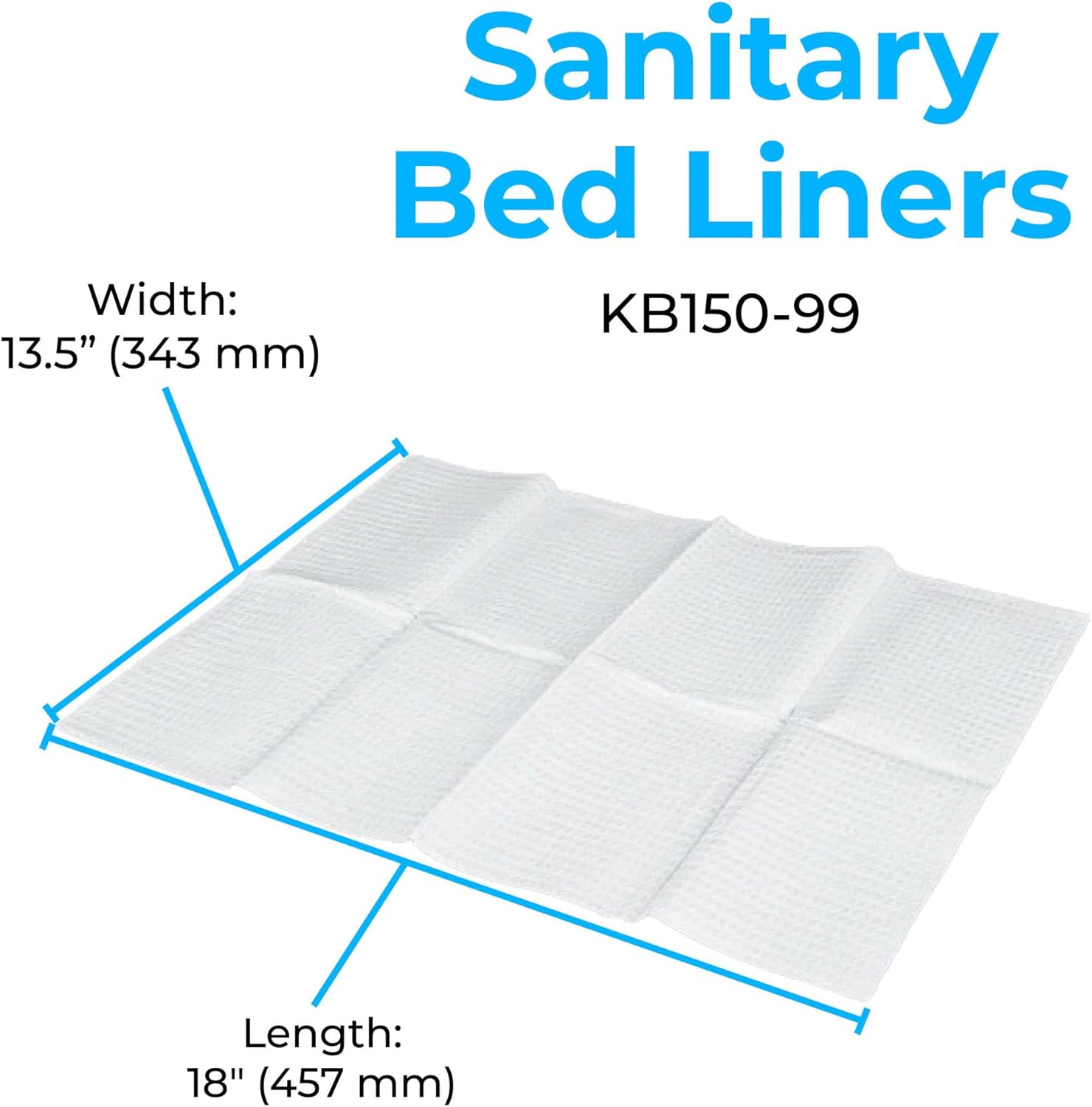 Koala Kare KB150-99 Baby Changing Station Sanitary Bed Liners, 500/Case