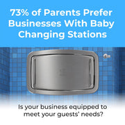 Koala Kare KB310-SSRE Horizontal Stainless Steel Recessed-Mounted Baby Changing Station