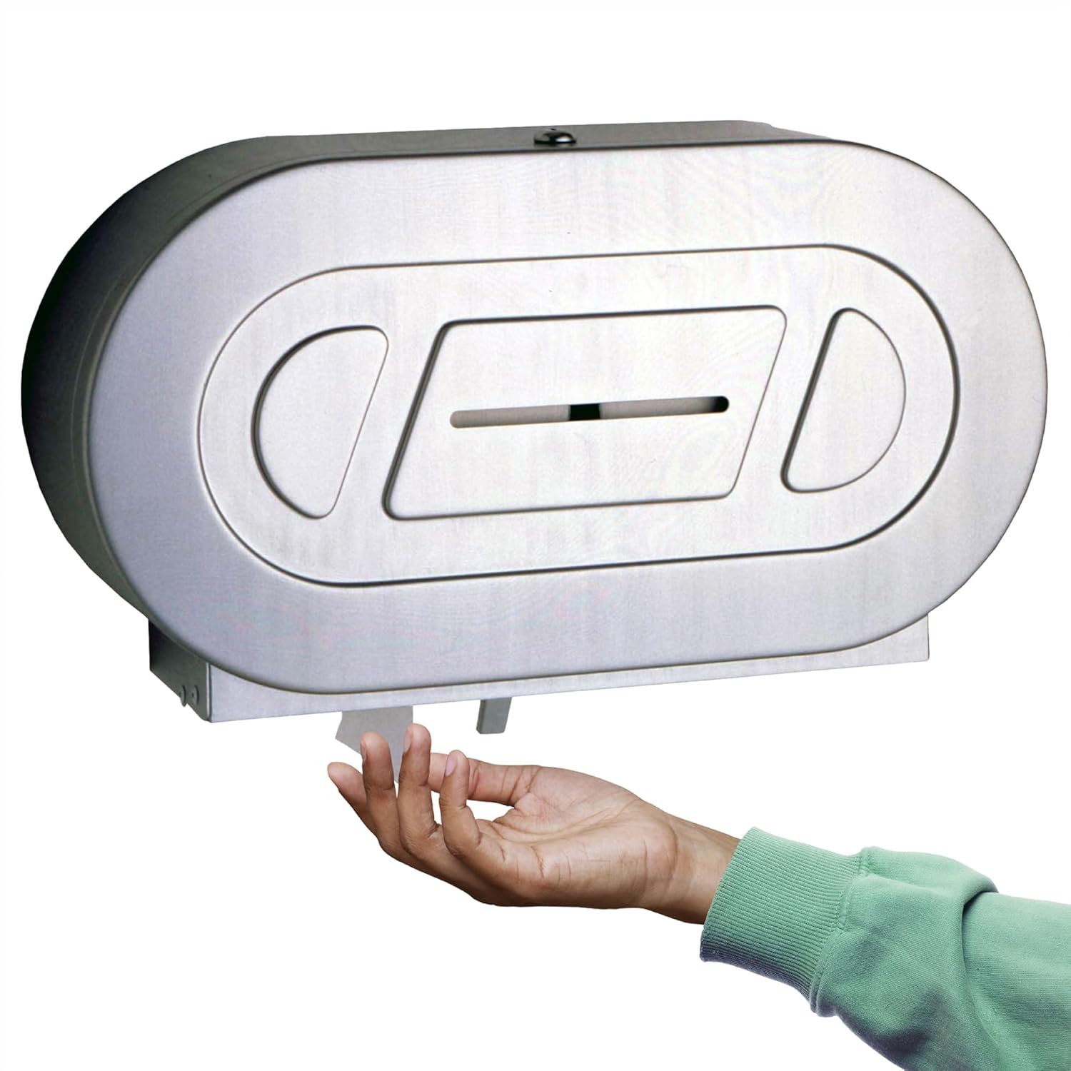 Bobrick B-2892 Commercial Toilet Paper Dispenser, Surface-Mounted, Stainless Steel w/ Satin Finish