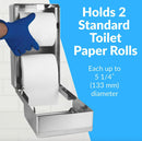 Bobrick B-2888 Commercial Toilet Paper Dispenser, Surface-Mounted, Stainless Steel w/ Satin Finish