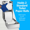 Bobrick B-2888 Commercial Toilet Paper Dispenser, Surface-Mounted, Stainless Steel w/ Satin Finish