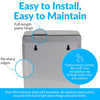 Bobrick B-270 Commercial Restroom Sanitary Napkin/Tampon Disposal, Surface-Mounted, Stainless Steel