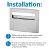 Bobrick B-4221 Commercial Toilet Seat Cover Dispenser, Surface-Mounted, Stainless Steel