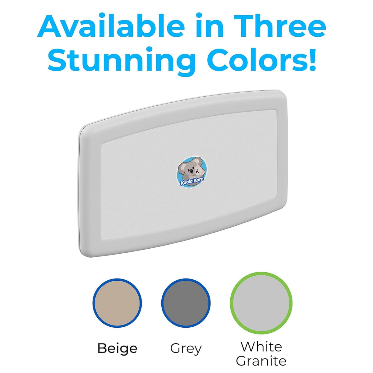 Koala Kare KB300-05 Horizontal Baby Changing Station, Surface-Mounted, White Granite (Formerly KB200-05)