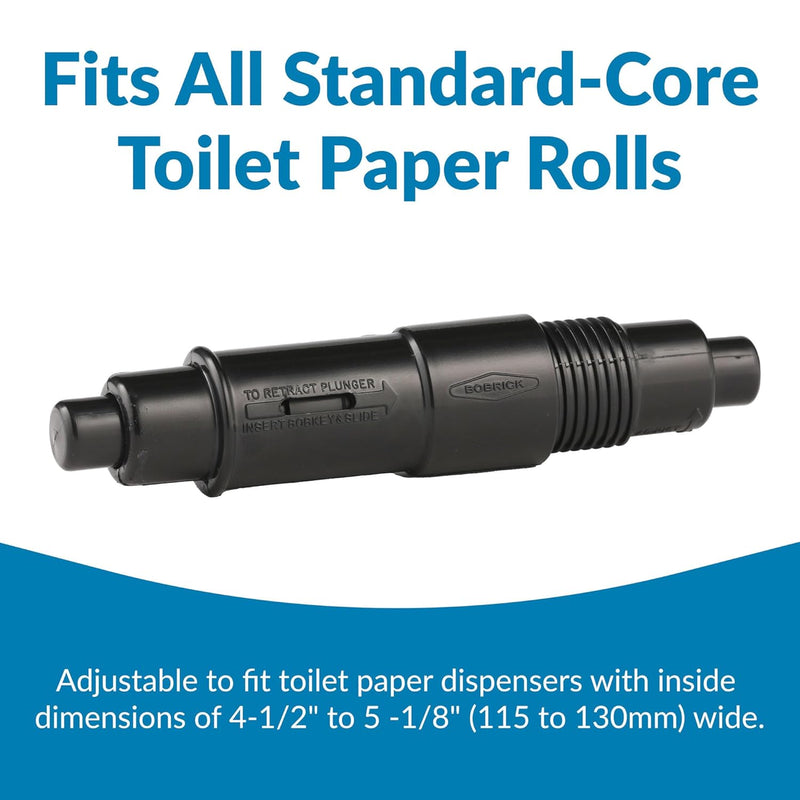 Bobrick 283-604 Commercial Toilet Paper Theft-Resistant Spindle, Plastic