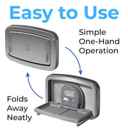 Koala Kare KB310-SSWM Horizontal Stainless Steel Surface-Mounted Baby Changing Station