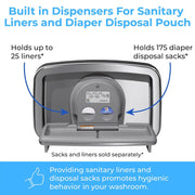 Koala Kare KB310-SSWM Horizontal Stainless Steel Surface-Mounted Baby Changing Station