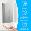Bobrick B-2013 Commercial Foam Soap Dispenser, Surface-Mounted, Touch-Free, Stainless Steel - 27 Oz