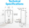 Bobrick B-2111 Commercial Liquid Soap Dispenser, Surface-Mounted, Manual-Push, Stainless Steel - 40 Oz
