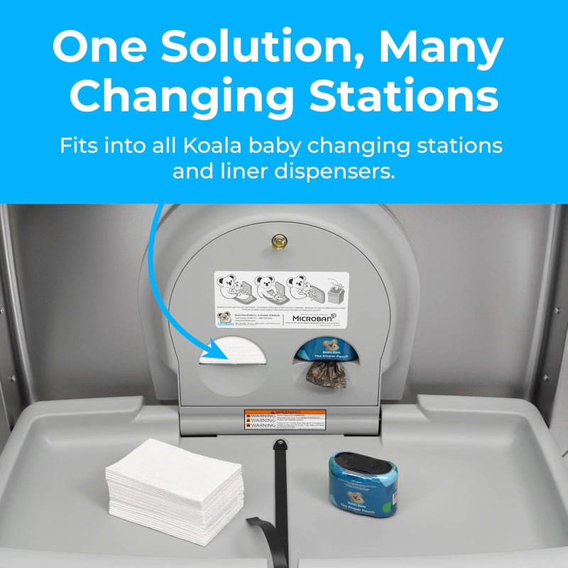 Koala Kare KB150-99 Baby Changing Station Sanitary Bed Liners, 500/Case
