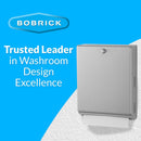 Bobrick B-2620 Commercial Paper Towel Dispenser, Surface-Mounted, Stainless Steel