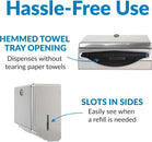 Bobrick B-26212 Commercial Paper Towel Dispenser, Surface-Mounted, Stainless Steel