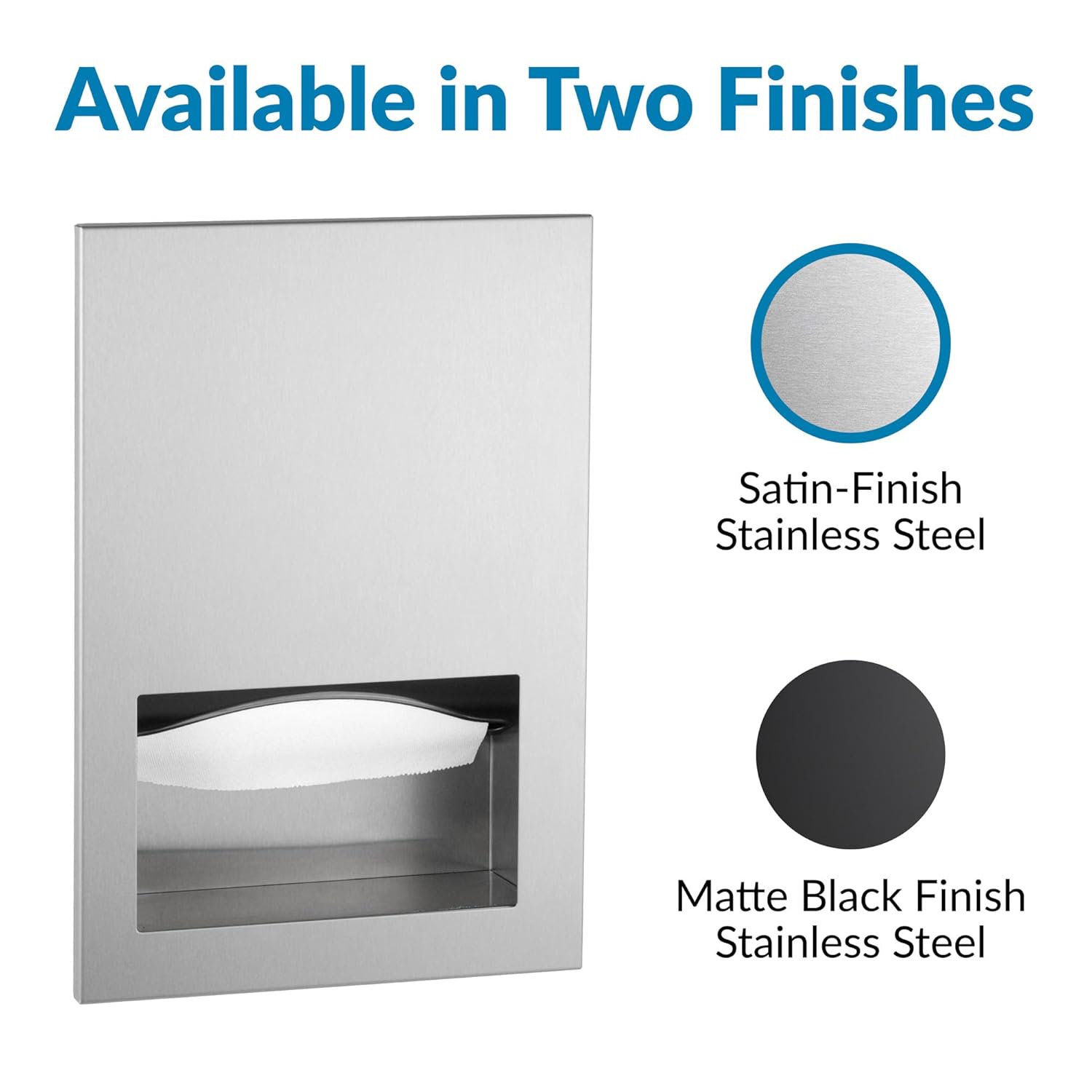 Bobrick B-35903 Commercial Paper Towel Dispenser, Recessed-Mounted, Stainless Steel