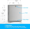 Bobrick B-262 Commercial Paper Towel Dispenser, Surface-Mounted, Stainless Steel