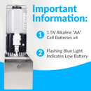 Bobrick B-2013 Commercial Foam Soap Dispenser, Surface-Mounted, Touch-Free, Stainless Steel - 27 Oz