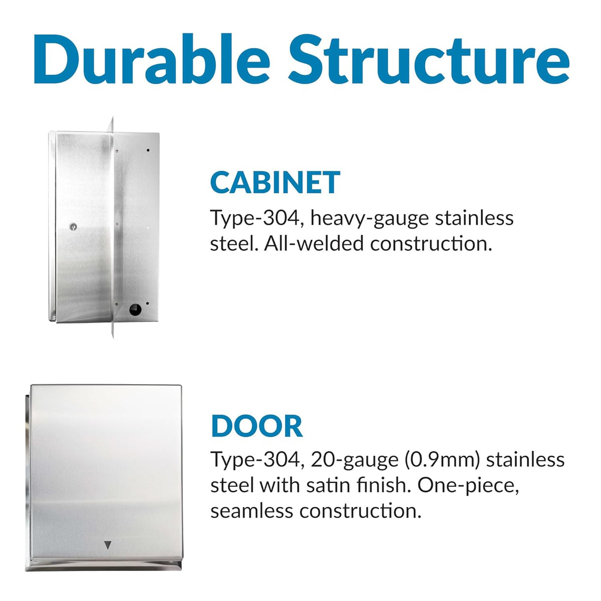 Bobrick B-29744 Automatic Commercial Paper Towel Dispenser, Semi-Recessed-Mounted, Stainless Steel