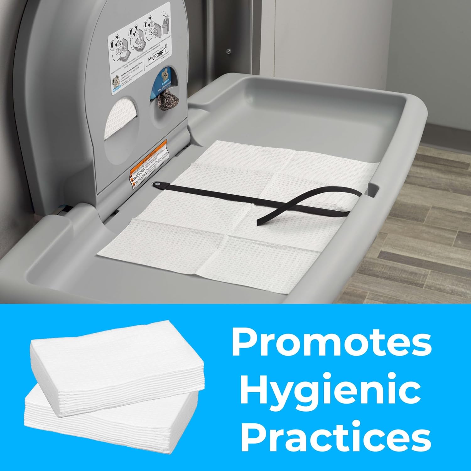 Koala Kare KB150-99 Baby Changing Station Sanitary Bed Liners, 500/Case