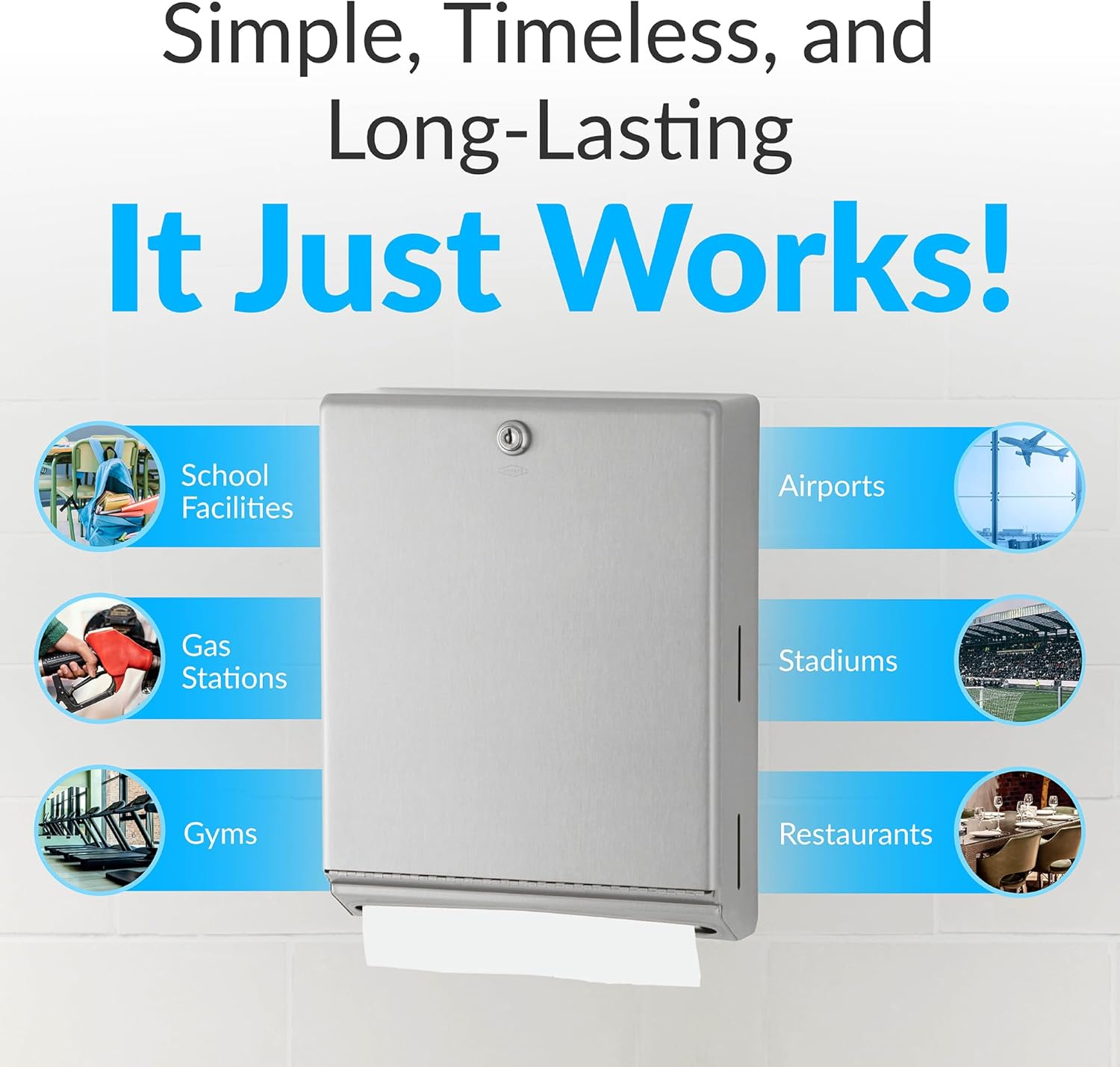 Commercial Bathroom Hardware | Hooks, Shelves, Racks | TotalRestroom.com