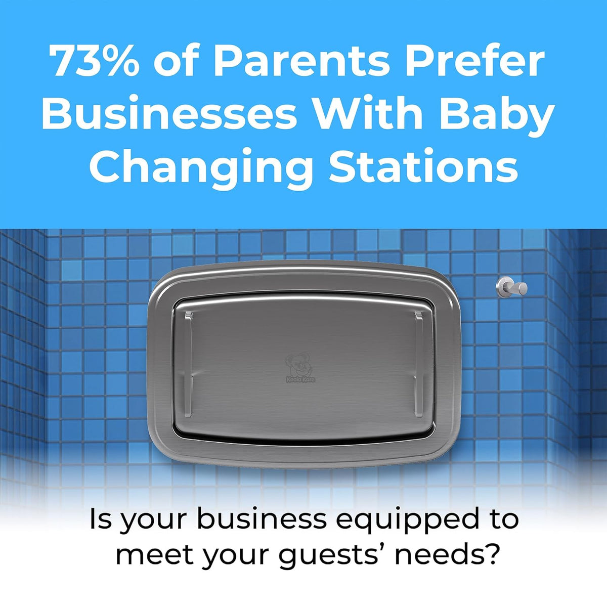 Koala Kare KB310-SSWM Horizontal Baby Changing Station, Surface