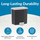 Bobrick B-40 Commercial Liquid Soap Dispenser, Surface-Mounted, Manual-Push, Plastic - 40 Oz