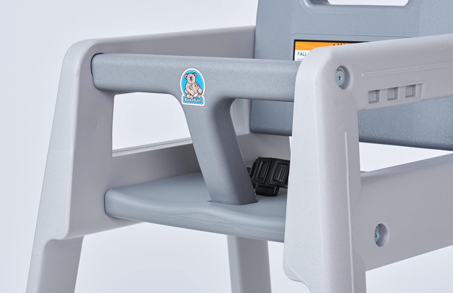 Koala Kare Diner Plastic HC (Grey) Unassembled High Chair - KB950-01-KD