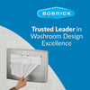 Bobrick B-4221 Commercial Toilet Seat Cover Dispenser, Surface-Mounted, Stainless Steel