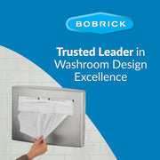 Bobrick B-4221 Commercial Toilet Seat Cover Dispenser, Surface-Mounted, Stainless Steel