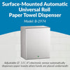 Bobrick B-2974 Automatic Commercial Paper Towel Dispenser, Surface-Mounted, Stainless Steel