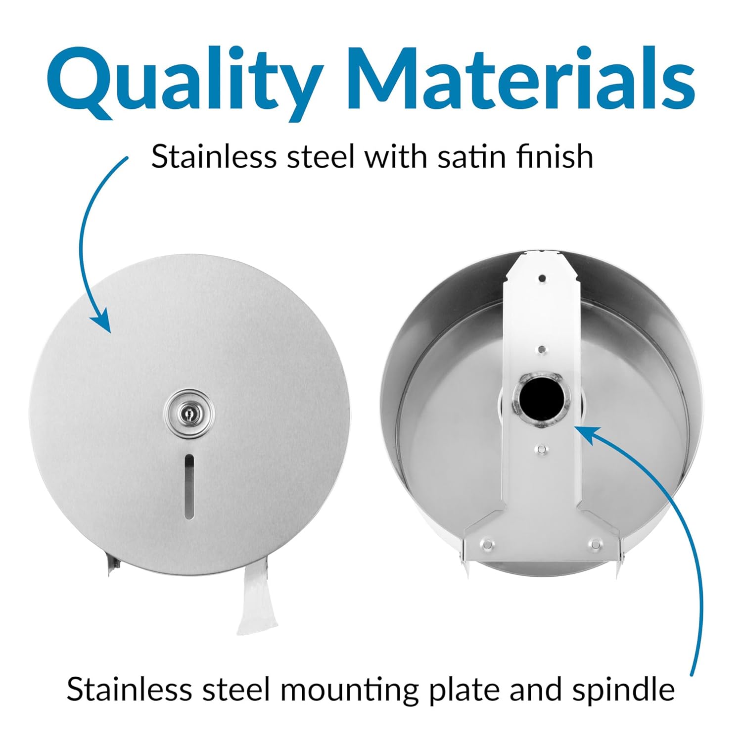 Bobrick B-2890 Commercial Toilet Paper Dispenser, Surface-Mounted, Stainless Steel w/ Satin Finish
