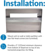 Bobrick B-221 Commercial Toilet Seat Cover Dispenser, Surface-Mounted, Stainless Steel