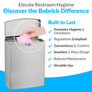 Bobrick B-270 Commercial Restroom Sanitary Napkin/Tampon Disposal, Surface-Mounted, Stainless Steel