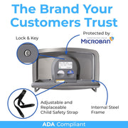 Koala Kare KB310-SSRE Horizontal Stainless Steel Recessed-Mounted Baby Changing Station