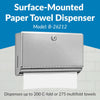Bobrick B-26212 Commercial Paper Towel Dispenser, Surface-Mounted, Stainless Steel