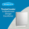 Bobrick B-4262 Commercial Paper Towel Dispenser, Surface-Mounted, Stainless Steel