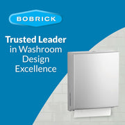 Bobrick B-4262 Commercial Paper Towel Dispenser, Surface-Mounted, Stainless Steel